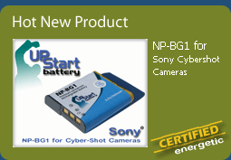 Hot New Product - UpStart Battery NP-BG1 Battery for Sony Cybershot Cameras